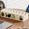 Caja organizadora de cables de datos, centro de gestión de cables de escritorio, organizador de cables de alimentación y cables de carga para teléfono, enrollacables
