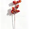 Simulación explosiva baya de acebo fruta rica festival de primavera fruta roja decoración de flores artificiales baya roja flor falsa decoración accesorios