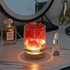 Pedra de Cristal com Base Iluminada, Difusor de Óleo Essencial de Aromaterapia Plug-in, Caixa de Presente de Aniversário, Vela de Aromaterapia, Óleo Essencial