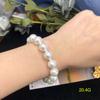 Jóias vintage vintage Estilo Hepburn Clássico Pérola de Vidro Simples Combina com Tudo Elegante Pulseira de Miçangas para Mulheres