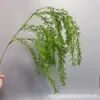 Plantas Verdes, Hierba de Espárrago, Pino Dorado de Mil Capas, Hojas Verdes para Decoración de Techo, Flores Artificiales al por Mayor, Enredaderas de Plantas Verdes Artificiales