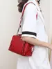 Bolso Cruzado Tipo Carcasa de Cuero de Vaca de Primera Capa, Bolso de Hombro de Moda para Mujer, Bolso de Mano Suave y Práctico, Cuero Genuino con Múltiples Bolsillos