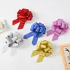Amazon transfronterizo 50 bolas grandes de flor de bola esmerilada con purpurina flor de regalo de Navidad empaque de flores fiesta navideña cinta de flor
