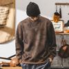 Jaqueta Retrô Pesada Americana Jay Leno Masculina Moda Primavera e Outono Marca Suéter de Gola Meia-alta Masculino Suéter Preguiçoso de Outono