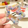 Presilha de Cabelo Fofa Estrela Feita à Mão Colorida Pontilhada Lã Moda Doce Cabelo Solto BB Clip Acessórios de Cabelo Outono e Inverno