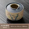 Cinzeiro de Porcelana Azul e Branca Chinês Retrô Tecido Flor de Lótus Tamanho Grande para Casa com Tampa Anti-Cinzas Cerâmica Doméstica Pote para Resíduos de Folhas de Chá Funil