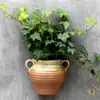 Vaso de Flor de Cerâmica de Parede, Sem Furos, Decoração de Parede Suspensa Personalizada para Suculentas de Varanda Recipiente para Flores