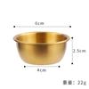 Fornecimento direto de fábrica louça coreana 304 aço inoxidável pequeno Bowl Golden Western dip salada molho de tomate prato