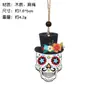 Decoraciones colgantes de madera de Halloween transfronterizas: Calaveras de azúcar del Día de Muertos, gatos negros, parcas, calabazas, arañas para colgar en ventanas y puertas
