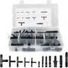 Caja de 113 Piezas con Conectores a Presión para Tuberías de Spray de Automóvil, Conectores Rápidos en 12 Especificaciones Diferentes, Conector en T, Combinación de Conectores Rectos