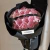 Rollo Papel Kraft Impermeable Engrosado Bolsa para Flores Rosa Rollo de Papel para Flores Embalaje de Flores Papel Coreano de Color Sólido