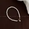 Pulsera de Perlas para Niñas, Pulsera de Perlas de Lujo Ligero de Nicho, Nueva Joyería de Perlas con un Sentido de Amistad