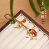 Shajin Guofeng Abaco de Cobre de Alta Calidad Cadena Colgante para Llave de Coche de Carpa Buena Suerte Joyería Auspiciosa Colgante para Bolso de Teléfono Móvil