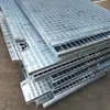 Peldaños de Escalera de Rejilla de Acero Galvanizado Plataforma Pasarela Rejilla de Acero Placa Antideslizante Planta Química Cubierta de Canal de Drenaje Subterráneo
