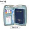 Bolsa para Novo ID Transfronteiriça Antifurto Escova Porta-Passe RFID Zíper Clipe para ID Carteira Multifuncional Bolsa Passante de Viagem