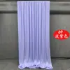 Tela Elástica para Boda Morada Seda de Leche para Boda Cortina de Techo Ola de Agua Multicapa Gasa Coreana Tejido Ecológico para Guardería
