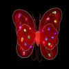 Asas de Borboleta conjunto de quatro peças fantasia de performance para menina adereços de performance asas de elfo anjo luminosas de camada dupla atacado