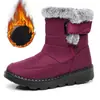 Botas de Nieve Altas de Gran Tamaño Transfronterizas Populares en Temu de Terciopelo Engrosado Zapatos de Algodón para Hombres y Mujeres, Botas de Algodón Cálidas de Invierno para Mujeres