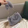 Bolso de Felpa para Mujer, Bolso de Hombro Otoño e Invierno, Nuevo Bolso Cruzado de Cadena de Tendencia Nicho, Bolso Cuadrado Pequeño, Diseño Único