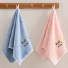Toalha de Rosto Infantil Fleece de Coral Absorvente Sem Fiapos Macia para Limpar o Rosto Jardim de Infância Toalha de Mão para Bebê Toalha de Banho para Crianças