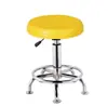 Taburete de plástico engrosado con altura ajustable y función giratoria, taburete redondo para escuela y laboratorio, taburete para estudiantes con ruedas, silla de bar de patas altas