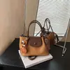 Bolso de Mano Retro Maillard para Mujer 2026 Nueva Moda Gran Capacidad Bolso de Hombro Único Relajado Bolso de Mano Simple