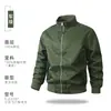 Chaqueta Piloto con Forro de Algodón, Chaqueta Impermeable Gruesa para Exteriores, Cuello Alto, Logo Bordado, Personalización en Lotes Pequeños