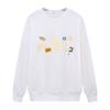 Sudaderas estampadas de manga larga para mujer de primavera y otoño transfronterizas para mujer 2025 Otoño e invierno Terciopelo Suelto Cuello redondo Tops para mujer