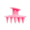 Cepillo de silicona para masaje de cabeza, champú suave para el cuidado del cabello, cepillo de masaje para el cuero cabelludo, cepillo para rascar y picazón.