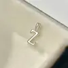 Plata S925 Colgante Individual Transfronterizo Pulsera de Letras DIY Collar Chapado en Oro de 14K Accesorios de Colgantes Simples Compactos