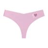 Ropa Interior Tanga Sin Costuras Antibacteriana de Talla Grande Estampada, Calzoncillos Transpirables de Seda Helada, Suaves para la Piel, Sensación de Desnudez, Fitness, Ropa Interior Europea y Americana para Mujer