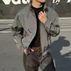 Chaqueta de Moda para Hombre Estilo Americano Otoño con Capucha tipo Ranger, Cierre de Cremallera, para Exteriores, Ropa de Trabajo para Viajes, Abrigo de Hombre