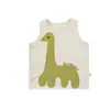 Wurib un niño verano nuevo chaleco abrigo con capucha delgado pantalones holgados traje de dinosaurio jurásico moda