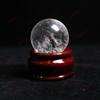 Runyangshi Mar Oriental de China Cristal Blanco Natural Piedra Bruta Bola de Cristal Pulida Adornos de la Matriz de Siete Estrellas Bola de Cristal