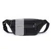Riñonera de cuero transfronteriza, bolso para hombre, bolso de cuero genuino para hombre, bolso cruzado, bolso de pecho de moda estilo coreano, bolso de negocios y deportivo, cartera