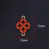 Pingente de Moeda de Cobre com Gotejamento de Óleo Dupla Face em Liga para DIY Estilo Antigo Hanfu Cheongsam Presilha de Cabelo Presilha Acessório Principal com Gotejamento de Óleo