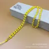 Venta al por mayor del fabricante collar de cuentas de jade de vidrio colgante atado cadena de cuentas colgantes obsidiana calcedonia jadeíta cuerda de colgar línea
