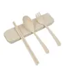Juego de Vajilla Portátil de Paja de Trigo para Fronteras Amazon Estudiante Vajilla para Exteriores Cuchara Tenedor Palillos Juego de Tres Piezas