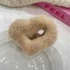 Horquilla de pelo de felpa con forma de corazón para otoño e invierno, pinza para el pelo en la parte posterior de la cabeza, pinza de agarre para mujer, pinza de tiburón peludo Advanced Sense, tocado