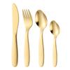 Juego de cuatro piezas de cuchillo, tenedor y cuchara para niños de acero inoxidable 304, cuchillo y tenedor de postre creativos y lindos transfronterizos, vajilla para niños de Amazon