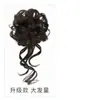 Moño de Peluca Moño de Pelo Rizado Flequillo Moño Anillo para el Cabello Femenino Moño de Flor Rosa Herramienta de Peinado Moño de Flor Realista
