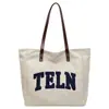 Bolsa de ombro grande para o dia a dia de mulheres, novo estilo 2025, bolsa tote de lona casual para estudantes universitários