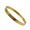 Pulsera de Acero de Titanio para Mujer Moda Simple Estilo Nuevo Oro 18K Múltiples Círculos Nervados Incrustaciones Circonita Redonda Blanca Pulsera