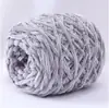 Bola de lana de terciopelo dorado, chenilla, hecha a mano, bufanda tejida, hilo grueso, material de oso violento, bolsa, zapatillas de ganchillo