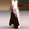 Roupas Femininas Transfronteiriças Amazon Ebay 2026 Nova Moda Europeia e Americana Primavera e Verão Vestido Longo Estampado Sexy com Bolsos