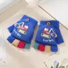 Guantes Calientes de Pollo de Dibujos Animados para Bebé Otoño e Invierno A prueba de Frío Engrosados Lindos para Niños y Niñas de Cinco Dedos Medio Dedo Tapa Abatible