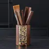 Ceremonia del Té de Nogal Seis Caballeros traje Lujo Ligero Gama Alta Hogar Kung Fu Preparador de Té Arte del Té Portatazas Cucharilla de Té Accesorios