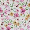 G34 Branco pequeno fresco floral pintado em poá tecido roupa vestido verão fino transparente tecido atacado