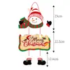 Amazon Nuevo Producto Decoración Navideña Colgante de Puerta Decoración Fiesta de Año Nuevo Adorno Navideño Colgante de Puerta para Árbol de Navidad