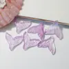 Pingente de Cauda de Sereia em Vidro Transparente, Cauda de Peixe Aurora para Presilha de Cabelo DIY, Brincos, Pulseira, Acessórios de Joias Estilo Antigo